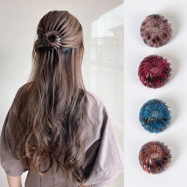 

hair accessories fashion women crystal claw horsetail buckle clip bird nest expanding female ponytail headwear
