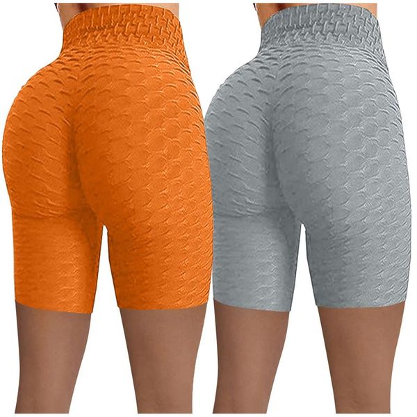 

2pcslim fit high waist yoga sport shorts hip push up women plain soft nylon fitness running tummy control workout gym #6 outfit