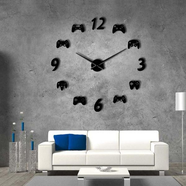 

wall clocks modern quartz diy 3d big clock sticker for living room decor