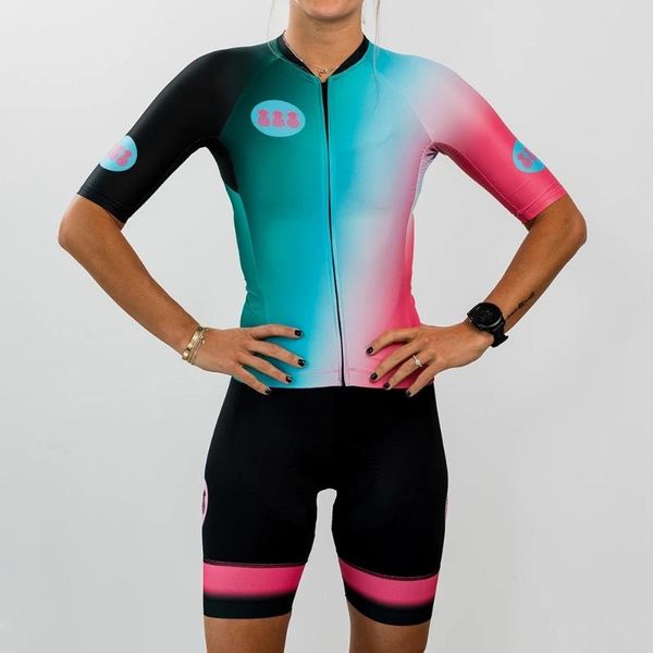 

racing sets women 2021 tres pinas summer cycling jersey set bib 9d bike shorts mtb road quick dry pro shirts, Black;blue