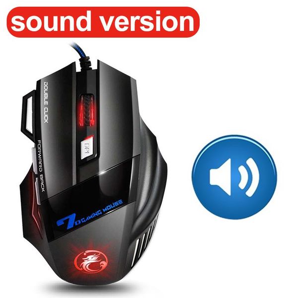 

mice x7 wired gaming mouse 7 button led 5500 dpi usb computer gamer silent mause with backlight for lappc