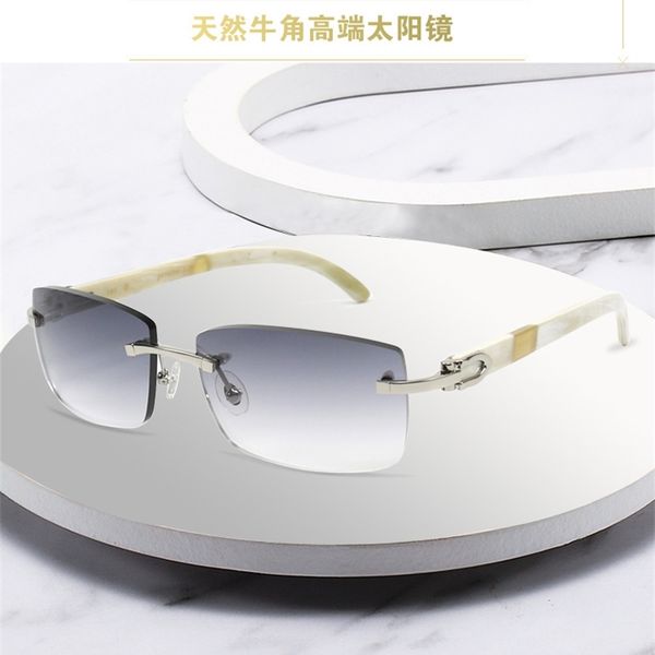 

70% off online store high end ox horn sunglasses, tawny anti ultraviolet, men's and women's same business pure titanium eyeglass f, White;black