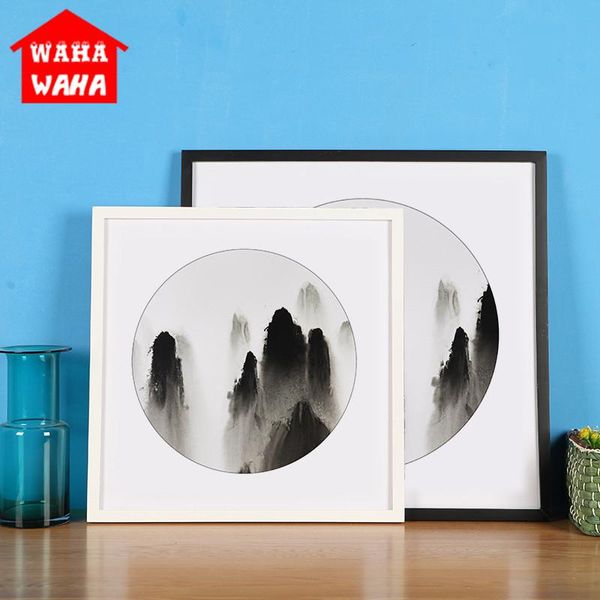 

frames and mouldings square solid wooden po picture frame hanging wall cross stitch mounting diamond home decorative