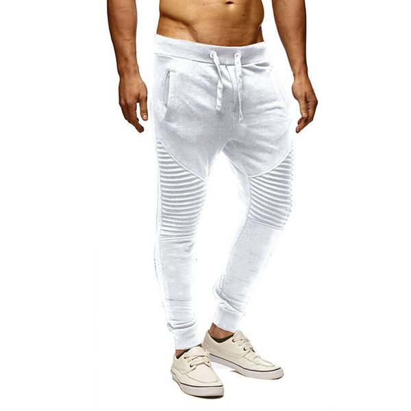 

men's pants fitness sports casual leggings, Black