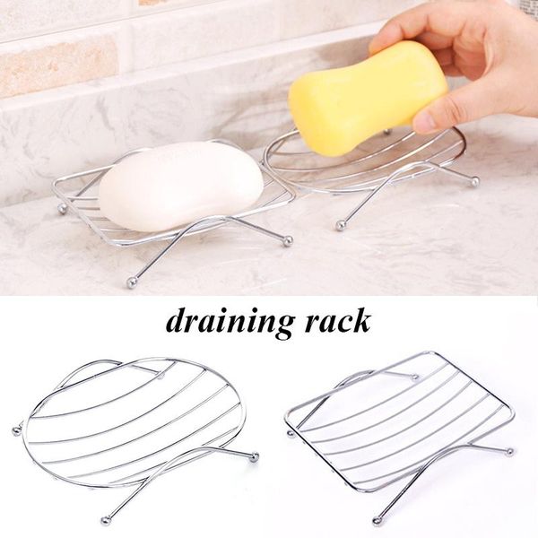 

soap dishes stainless steel rust-resistant saver basket bathroom toilet shower holder drain rack case accessories
