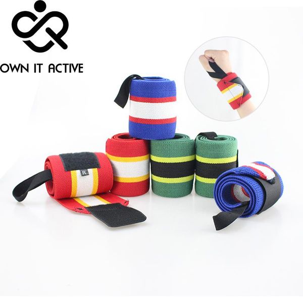 

wrist support 1 pair nylon elasticity weightlifting fitness gym brace wrap tennis sports rock climbing wristband 2021, Black;red