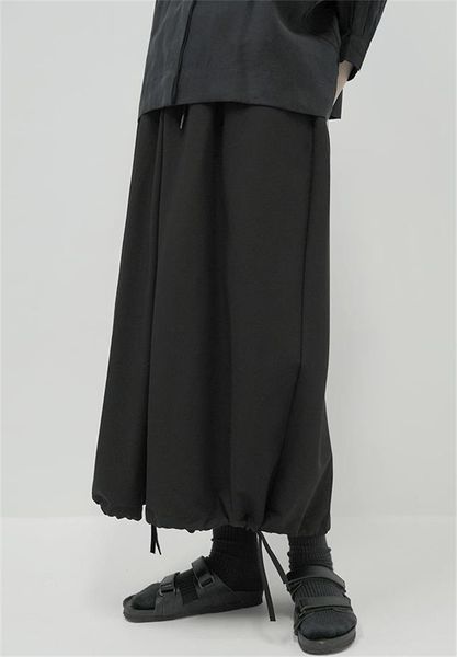 

men's pants 2021 large couple's yamamoto black straight crotch loose casual