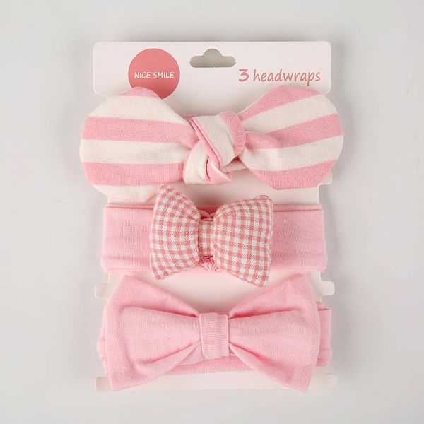 

hair accessories 3pcs/set baby bows headband printing soft cotton elastic turban born girl christmas gift girls jfny239, Slivery;white