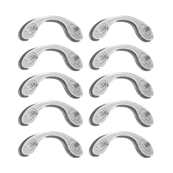 

sunglasses frames 28tf comfy silicone eyeglasses pads nose thin nosepads for reading glasses 10pcs, Silver