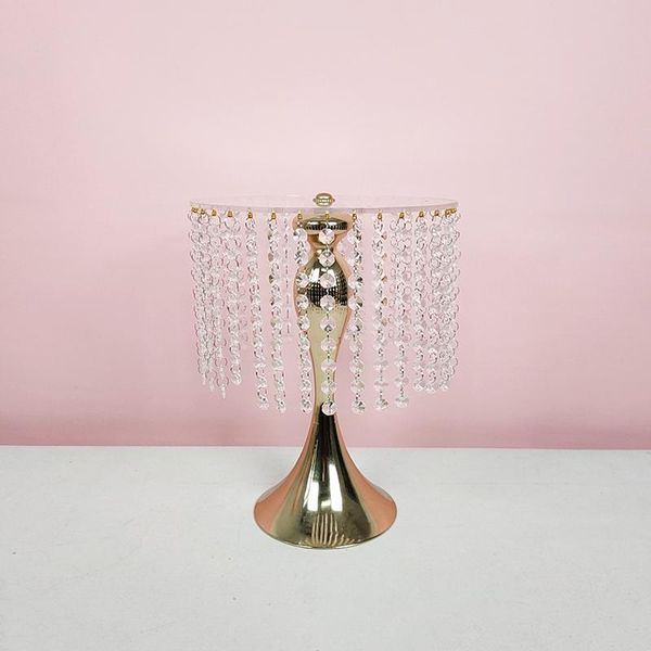 

other bakeware 1pcs gold clear surface crystal cake stand cupcake tray