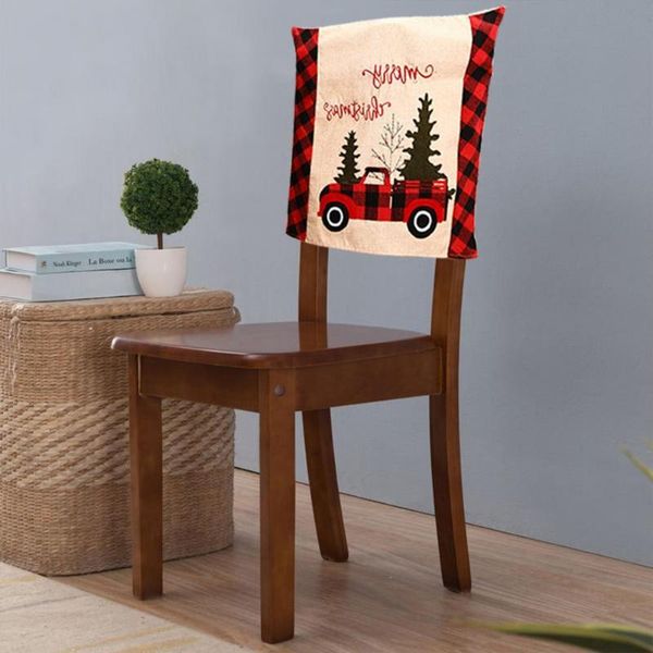 

chair covers innovative removable imitation linen soft christmas back seat slipcover for home