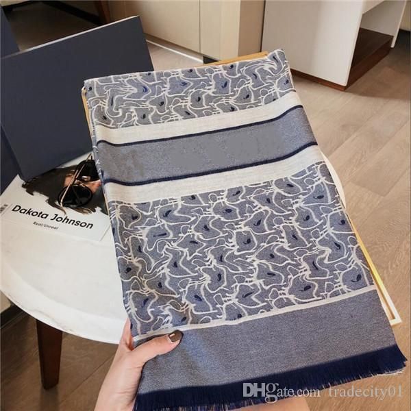 

designer womens scarf fashion d letter print summer shawl long scarf 17 styles, Blue;gray