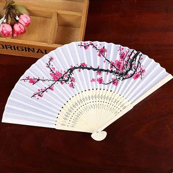 

flower hand fan chinese style folding fans dance wedding party favor home decoration #w3 other decor