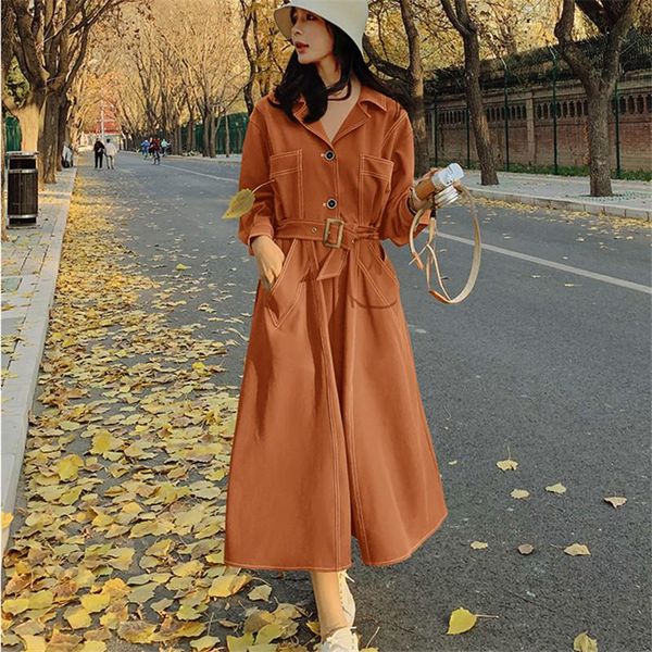 

casual dresses spring autumn clothes women vintage elegant solid color korean style long sleeve dress lady loose shirt with belt z002, Black;gray