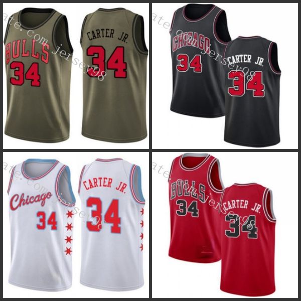 

chicago bulls black #34 wendell carter jr. greenjersey