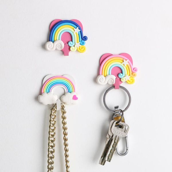 

hooks & rails 1 pcs cartoon cute girl heart decorative key hook clothing wall