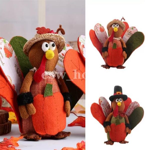 Festa de Ação de Graças Fontes Turquia Decorações Tabletop Ornamentos Outono Outono Colheita Dia Casa sala de estar cozinha decoração decoração boneca