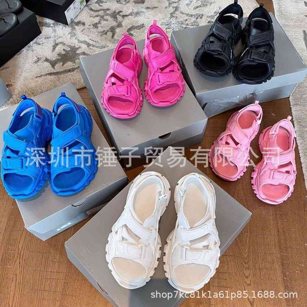 

sandals slippers men's and women's summer fashion muffin thick soled sports shoes zly, Black