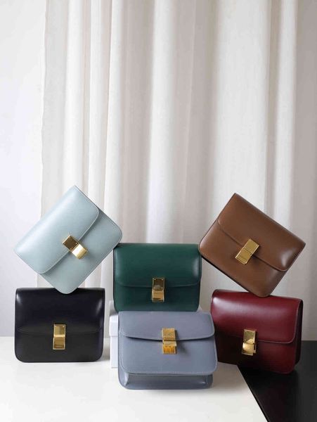 

crossbody bag handbags leather bag ladies small square bag retro simple one-shoulder tofu handbag fashion ladies flip wallet