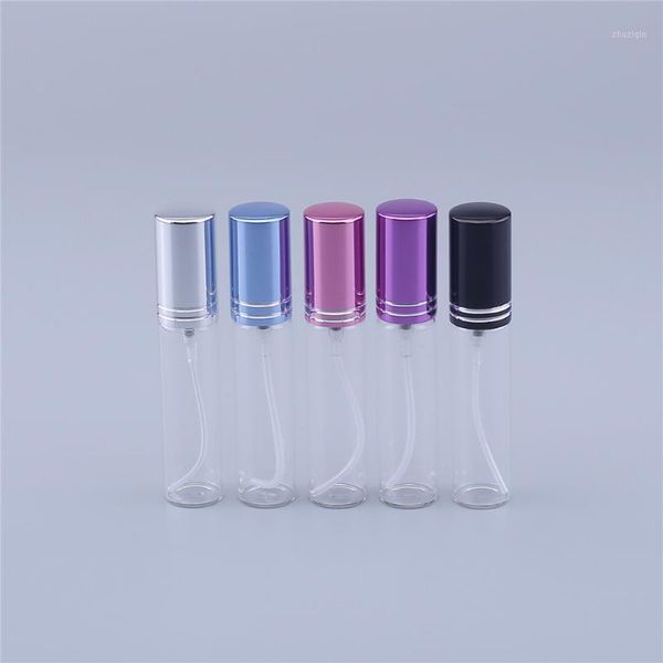 

storage bottles & jars refillable travel transparent glass perfume atomizer empty colour spray bottle 10ml toxic safe dropship 100pcs