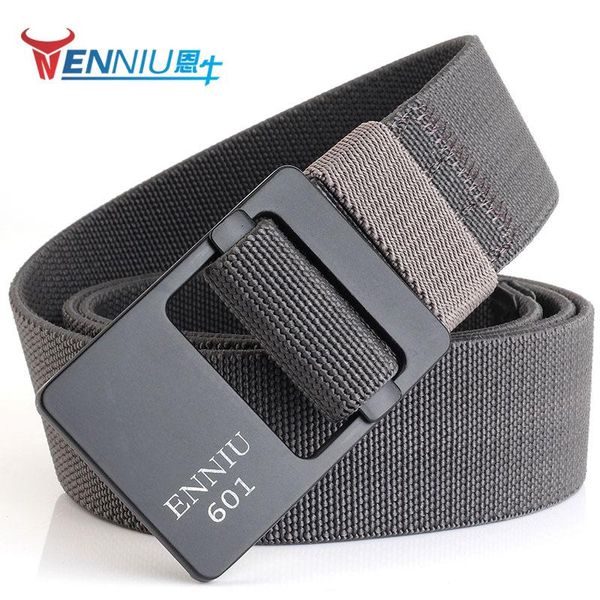 

3.8cm nylon elastic belt outdoor climbing leisure tactical belts, Black;brown