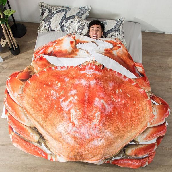 

blankets crab air-conditioning quilt cool in summer hairy double thin single student spring and autumn blanket