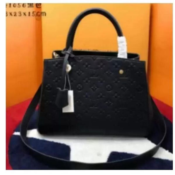 

gglvlouisvitton yslvutton luxurys designers handbags purses montigne bag women tote brand letter embossing genuine s