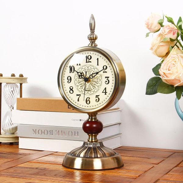 

decorative retro table deskclocks living room bedroom vintage clock nostalgic ornaments watches desk &