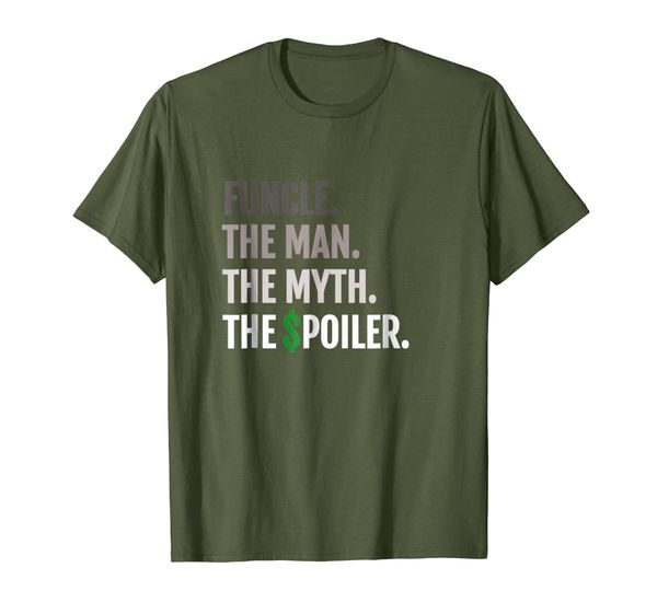 

funcle tee shirt - the man the myth the spoiler tshirt, White;black