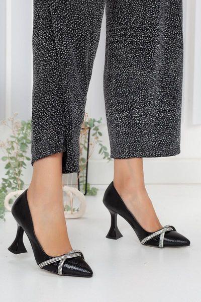 

dress shoes women's evening stylish fashion stony japanned leather black stiletto