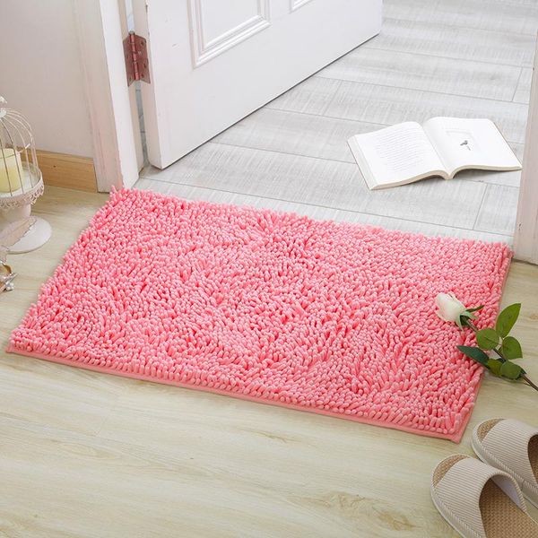 

carpets 2021 chenille rectangle carpet bedroom kitchen living room blanket bathroom door anti-slip floor mat absorbent rug 16 colors