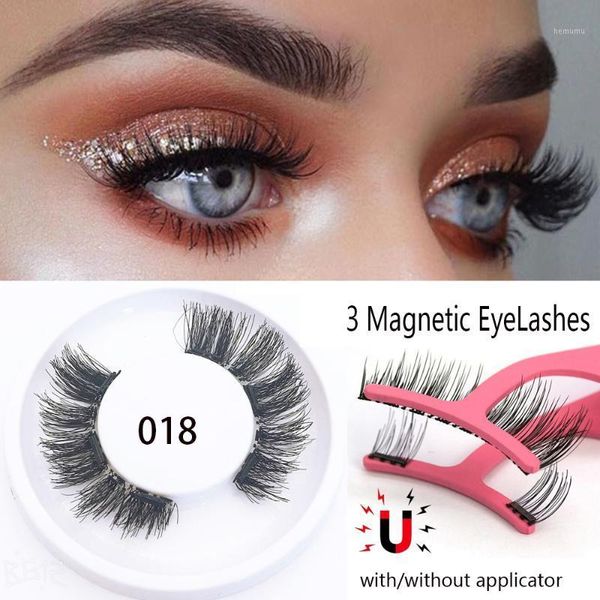 

set skonhed 4 pcs magnetic eyelashes false lashes 3 magnets natural long eyelash extensions twezzer makeup wholesale1