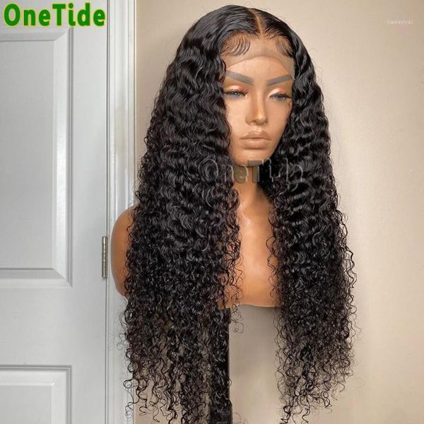 

long wig 28 30 32 inch kinky curly human hair lace front brazilian wigs for women closure1, Black;brown