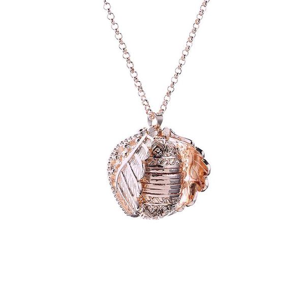 

pendant necklaces women's hollow open multi-layer po box necklace, Silver