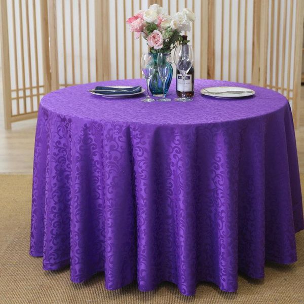 

table cloth 2021high-quality el tablecloth restaurant food stall skirt round wedding party decoration luxury cover