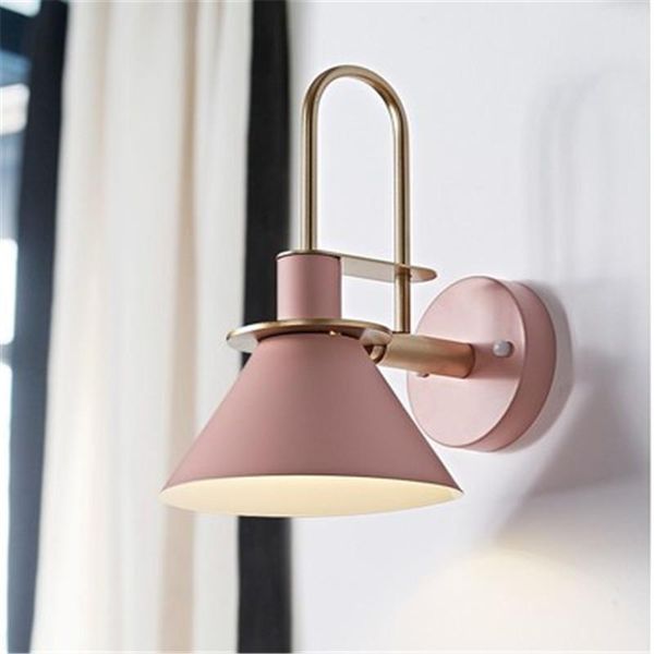 

wall lamps macaron industrial postmodern style horn lamp led study bedroom bedside bar restaurant clothes shop aisle