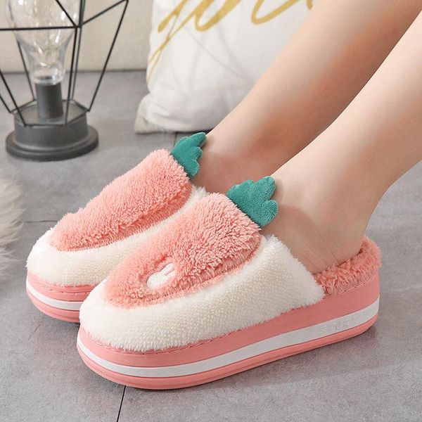 

slippers shoes women high women's soled autumn winter sandalias mujer, Black