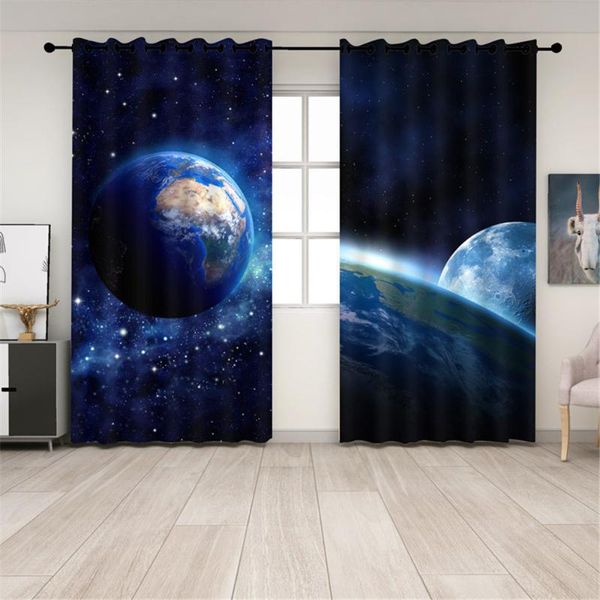 

curtain & drapes planet galaxy window kids home decor accessories living room bedroom kitchen children