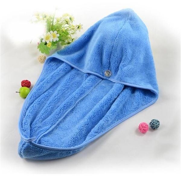 

quick hair dry microfiber towel magic drying turban wrap hat cap spa home bathing shower caps