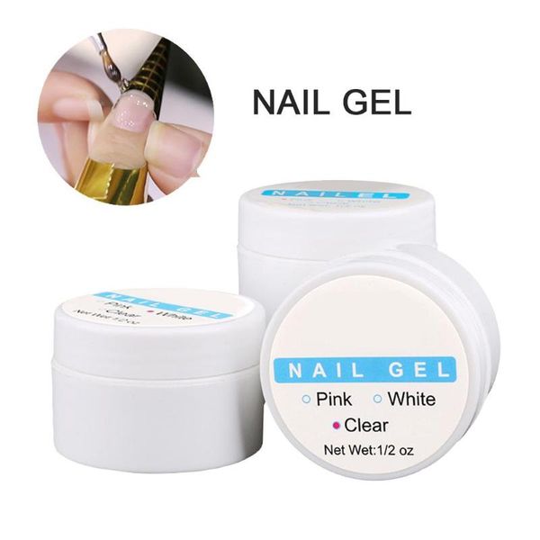 

nail gel 3 colors art potherapy uv extension resin natural crystal, Red;pink