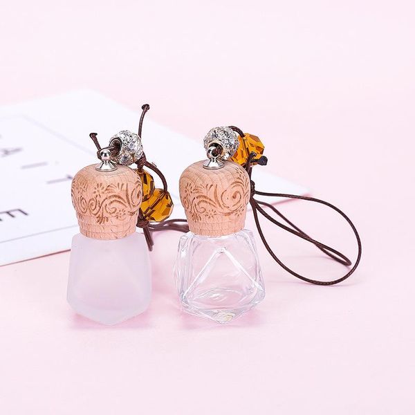 

storage bottles & jars 10/30pcs car hanging perfume air freshener diffuser,essential oil pendant vials,glass fragrance container