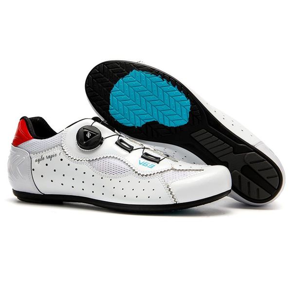 

professional men's bicycle sports shoes road bike self-locking racing cycling footwear, Black