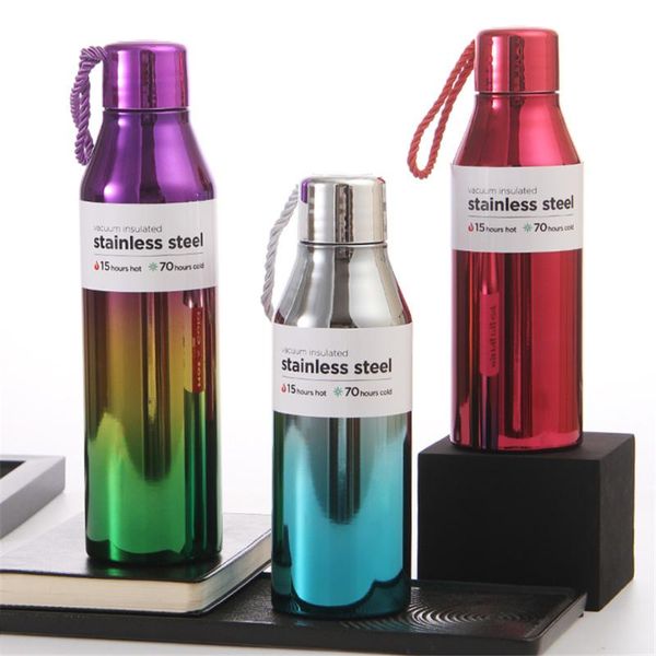 

water bottles 10pcs/lot bottle kids mug 12oz/350ml 17oz/500ml travel flask thermal wine cup 304 stainless steel 2-wall insulated vacuum
