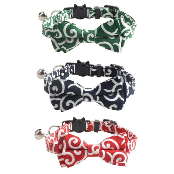 

cat costumes cotton fabric collar with metal buckledog&cat pet accessories floral dog bow tie for big and small