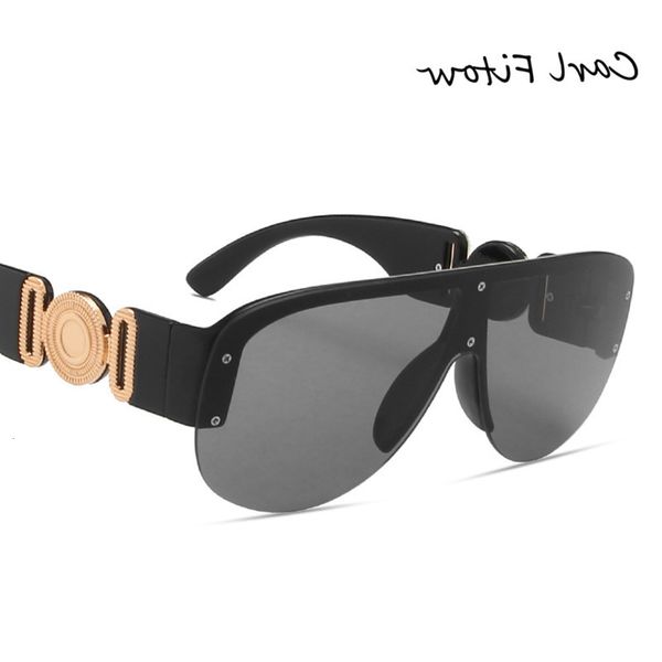 

sunglasses trend big frame street po fashion toad glasses personality sunglasses, White;black