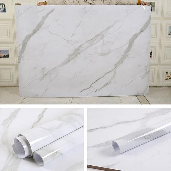 

wallpapers classic marble pattern wall stickers kitchen waterproof oilproof protect deskone piece self adhesive wallpaper
