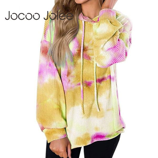 

fashion tie-dye hoodies autumn batwing sleeve loose sweatshirts casual pullovers oversized outwear 210428, Black