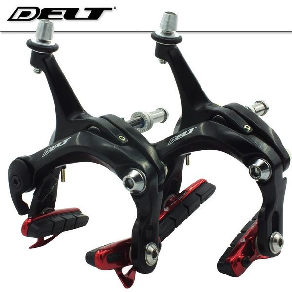 

bike brakes cnc shoes red road cycling bicycle c brake caliper side pull 47-62mm