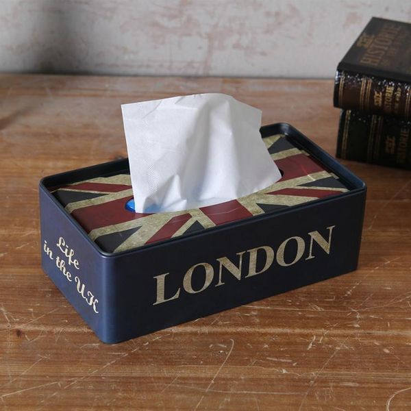 

tissue boxes & napkins british series horse mouth paper towel box rice flag decoration home napkin bar pumping