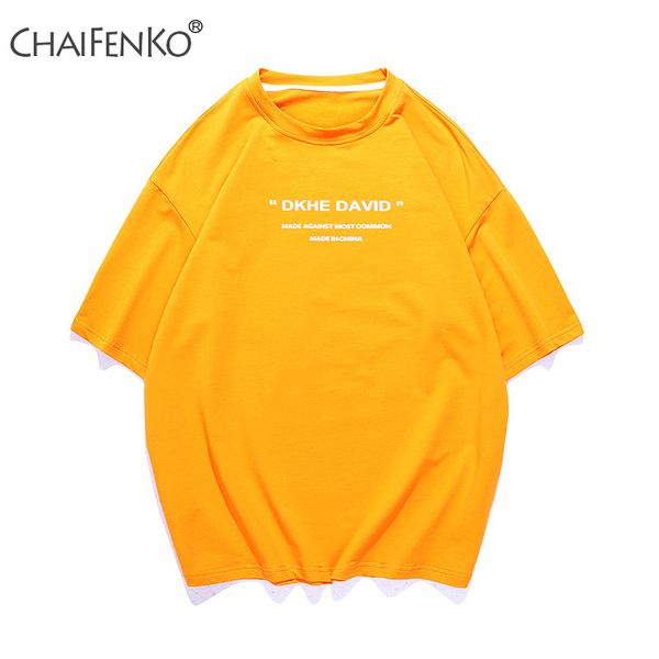 

2020 new letter printing t-shirts fashion trends t-shirts men women loose t-shirts round neck summer cotton hip hop kg-410, White;black